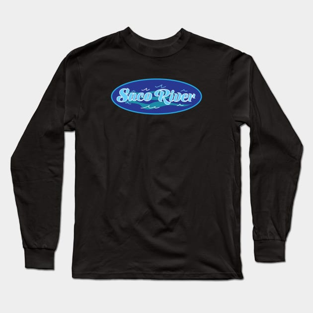 Saco river Long Sleeve T-Shirt by ACGraphics